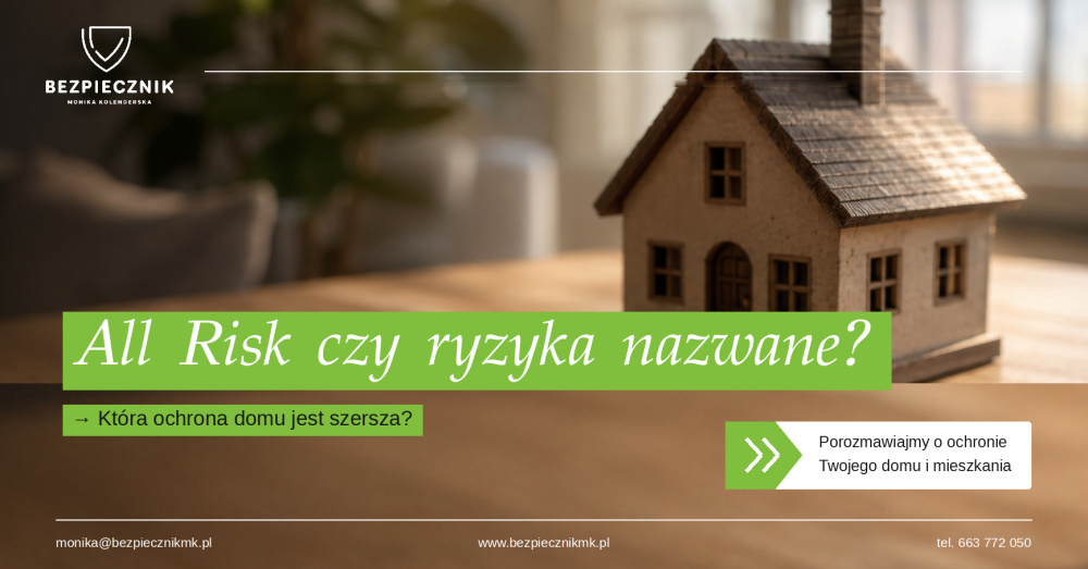 All Risk czy ubezpieczenie od ryzyk nazwanych – która ochrona domu jest szersza?