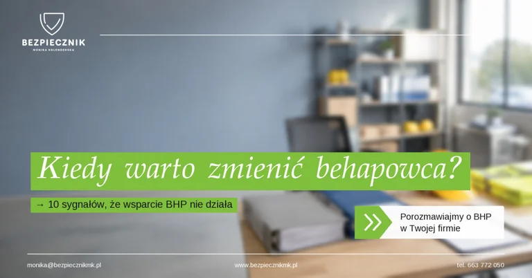 Kiedy warto zmienić behapowca? 10 sygnałów, że firma potrzebuje lepszego wsparcia BHP