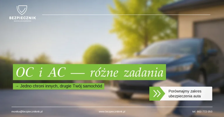OC i AC – czym się różnią i za jakie szkody naprawdę zapłacą?