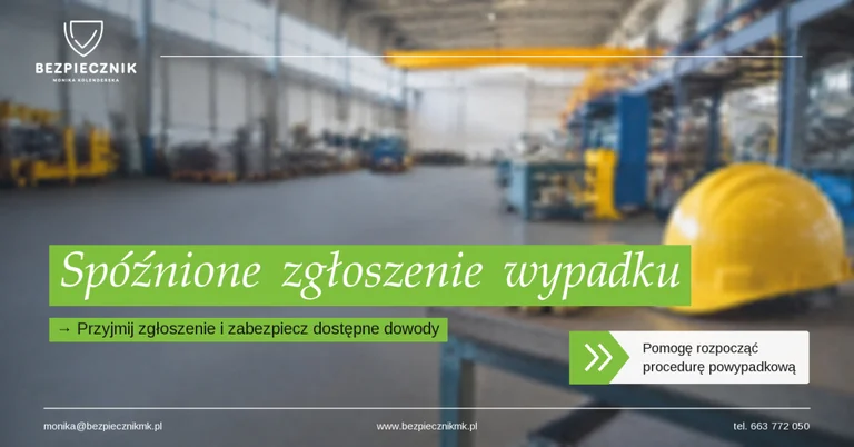 Pracownik zgłasza wypadek dopiero po kilku dniach. Co powinien zrobić pracodawca?