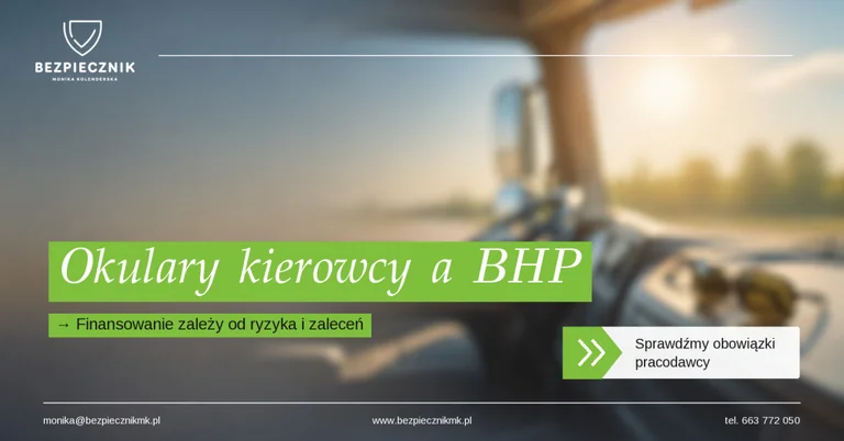 Dofinansowanie okularów przeciwsłonecznych w pracy kierowcy