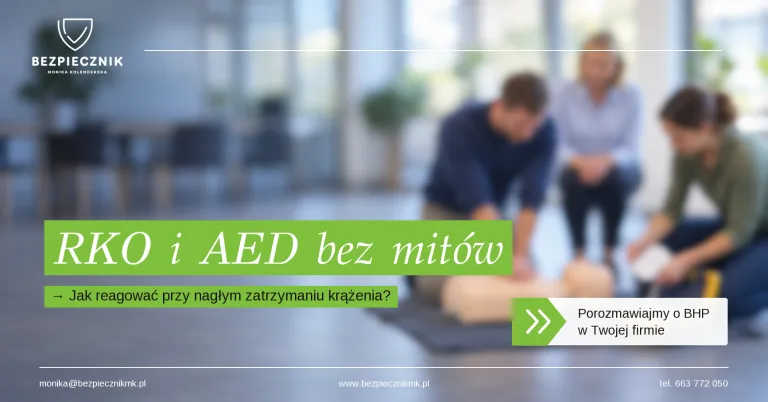 Nagłe zatrzymanie krążenia w pracy: RKO i AED bez mitów