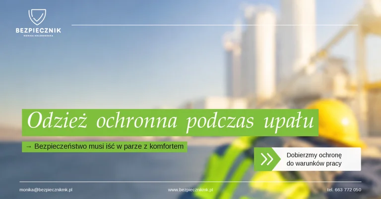 Ubiór, a wysoka temperatura